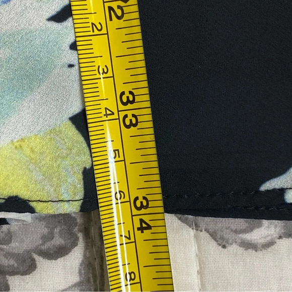 Yumi Kim Class Act Floral Mock Neck Keyhole Back Tiered Long Sleeve Dress Small - Picture 16 of 16